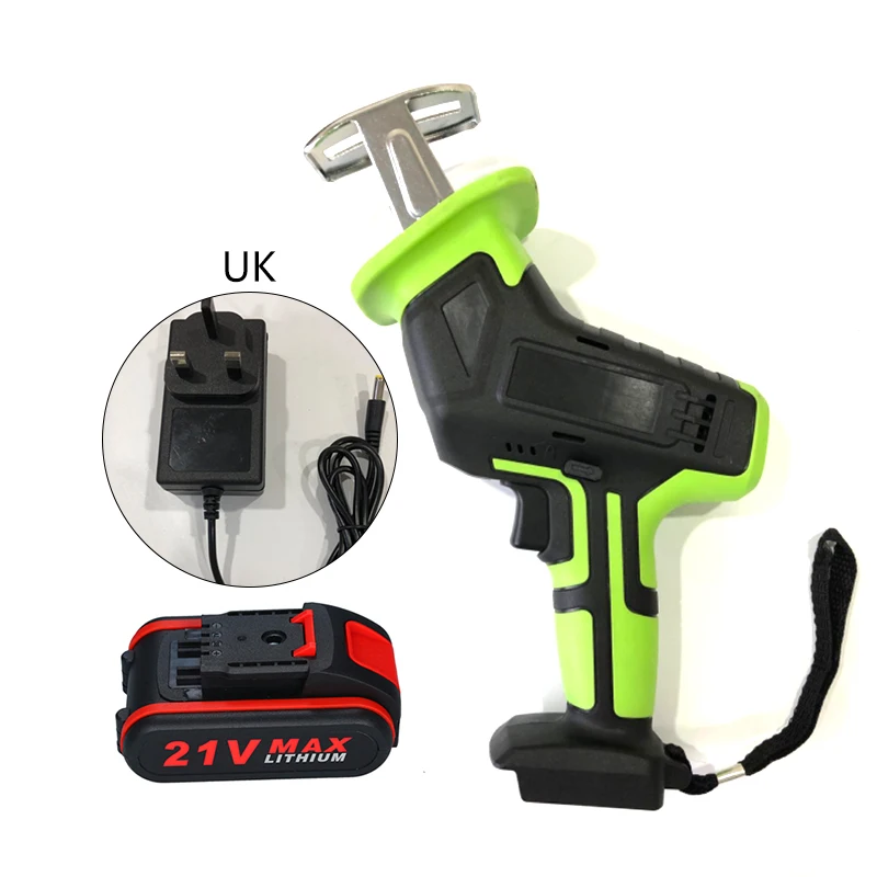 

Chainsaw W/ Charger Lithium Battery LED Work Light Bamboo Wood Metal Pipe Cutter