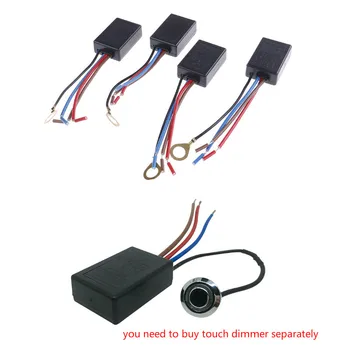 

LD-600S Build-in 3 Way Finger Touch Dimmer 25~150W For Tungslen Filament Lamp or 3-25W LED Light Input 220-240V AC
