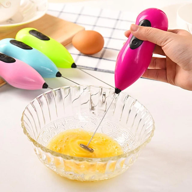 Kitchen Egg Beater Coffee Milk Drink Electric Whisk Mixer Frother Foamer  Electric Mini Handle Mixer Stirrer