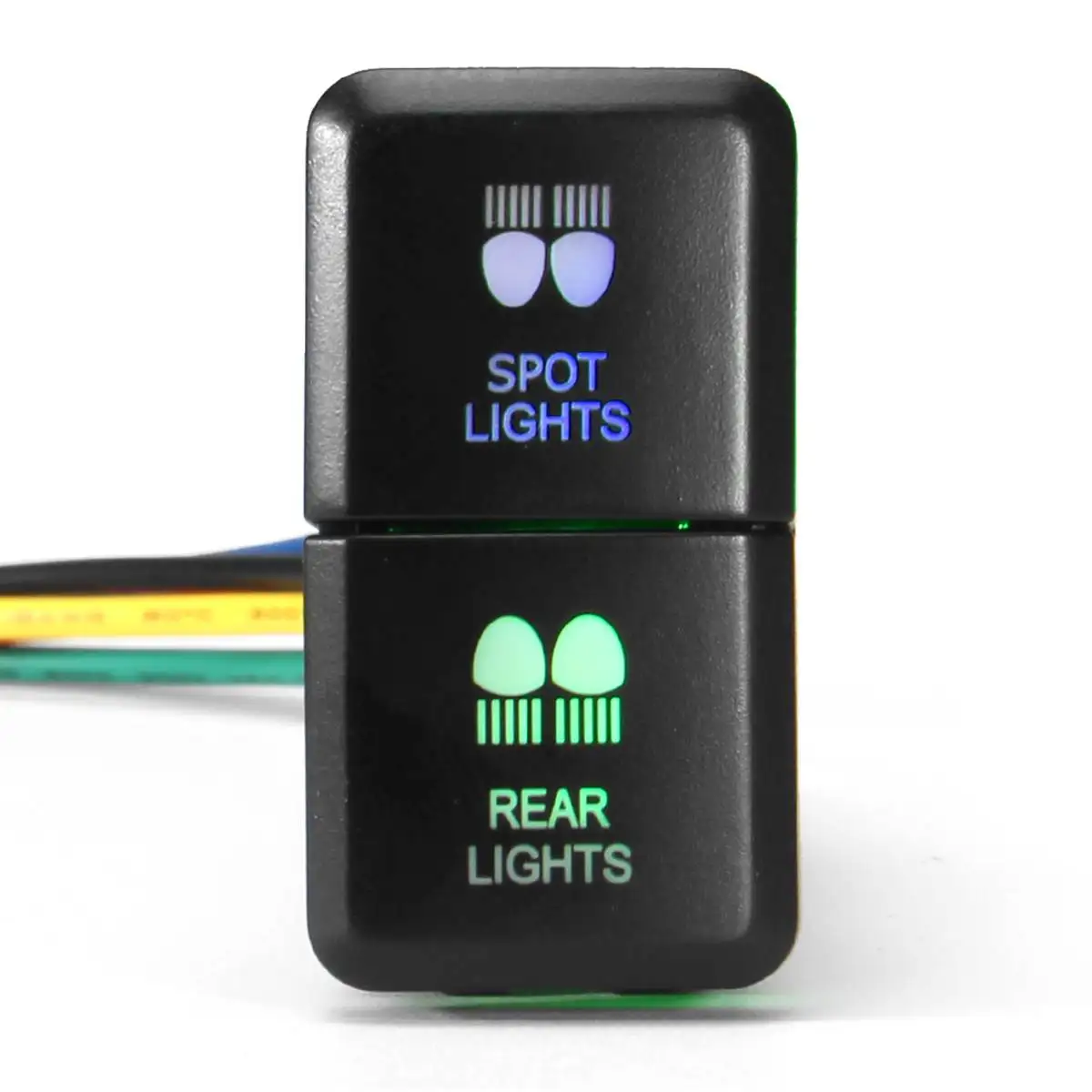 Spot n Rear Light Двухточечный противотуманный Рабочий СВЕТОДИОДНЫЙ фонарь заднего хода 12 В для Toyota Prado Hilux Landcruiser RAV4 HIACE - Цвет: Spot n Rear Light