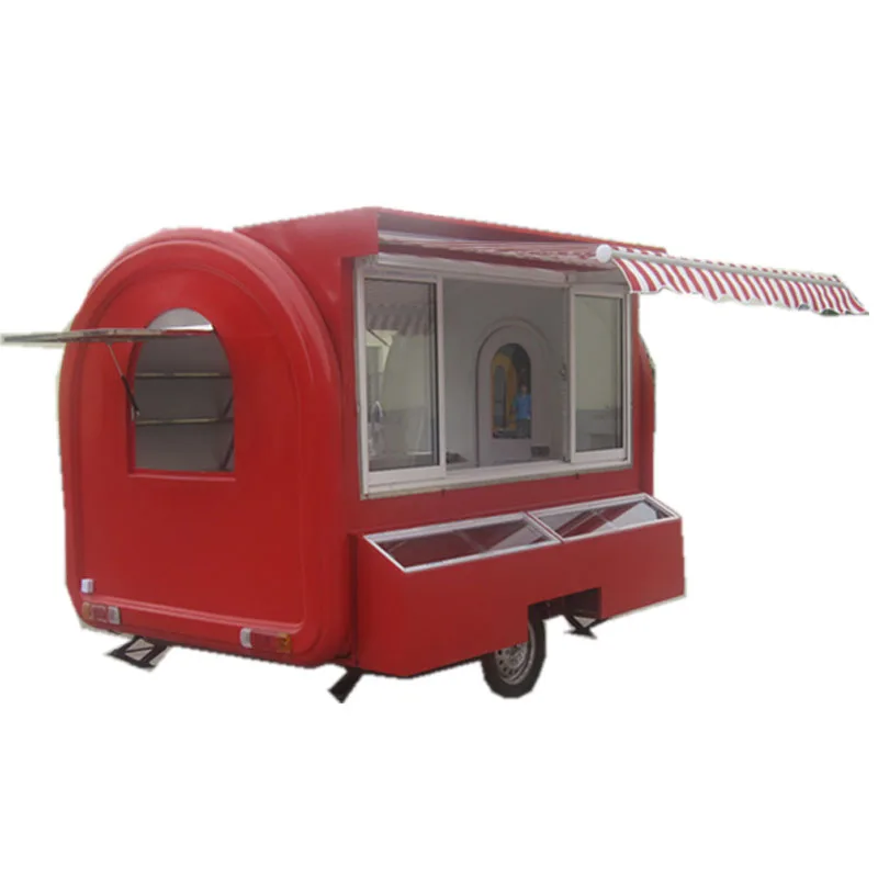

KNFR280WH CE approval Outdoor Mobile Ice Cream fast Food Cart