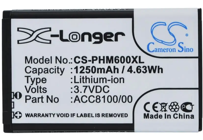 Cameron sino 1250 мАч аккумулятор для Philips DPM6000 DPM7000 DPM8100 DPM8500 карман Memo DPM6000 DPM7000 DPM8000 8403 810 00011