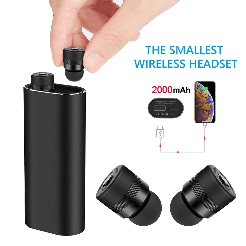 

Portable TWS Speaker Tablet Noise Reduction Bluetooth with Charging Box Microphone Wireless Earphone Phone Handfree Earphones