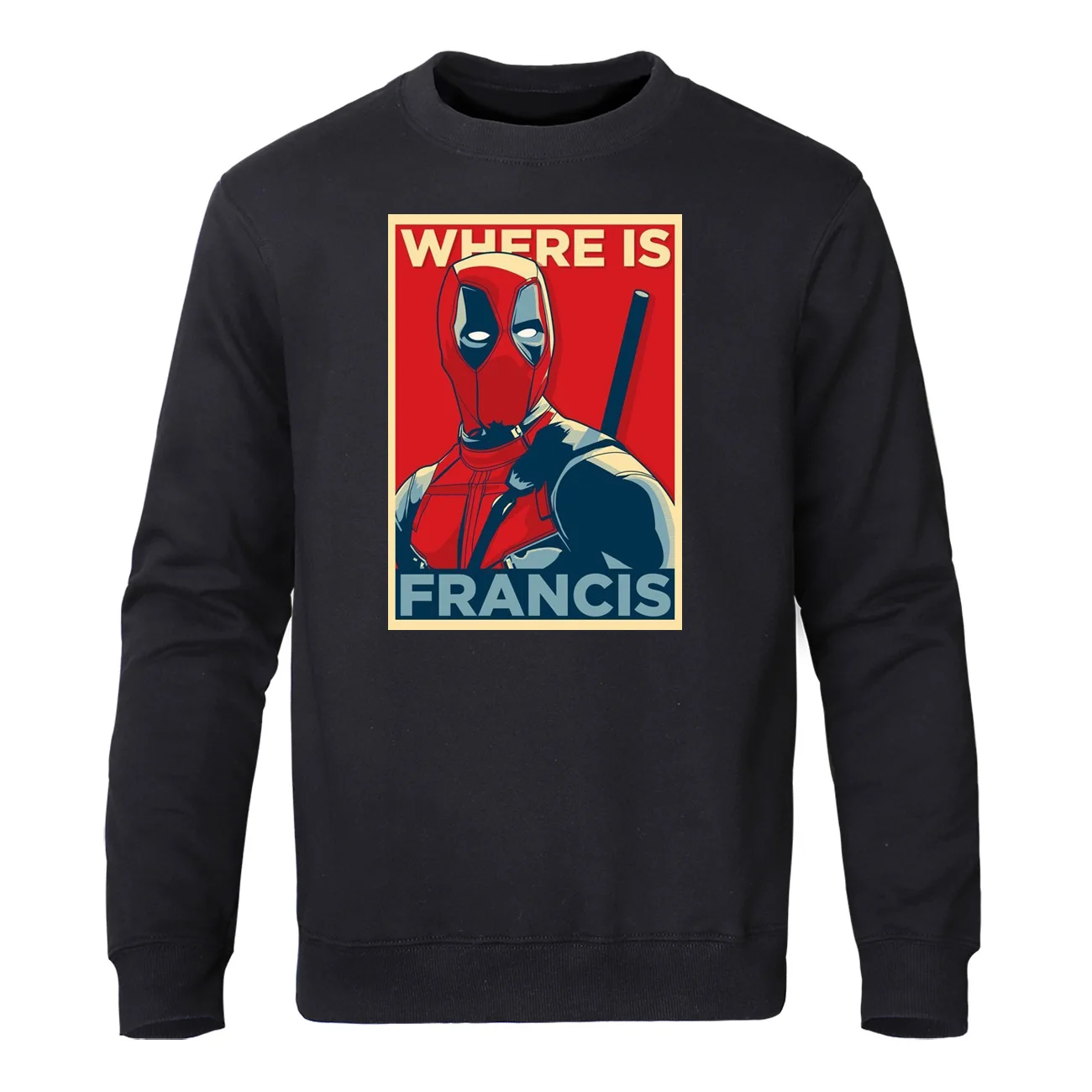 

Deadpool Sweatshirt Men Funny Print Hoodie Crewneck Sweatshirts 2019 New Winter Autumn Marvel Super Hero Hipster Brand Clothing