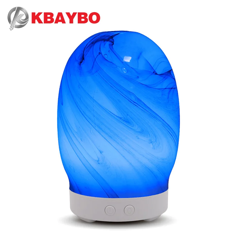 

2019 Glass 100ml Aroma Air Humidifier Essential Oil Diffuser Aromatherapy Electric Diffuser Mist Maker for Home with 7 LED light