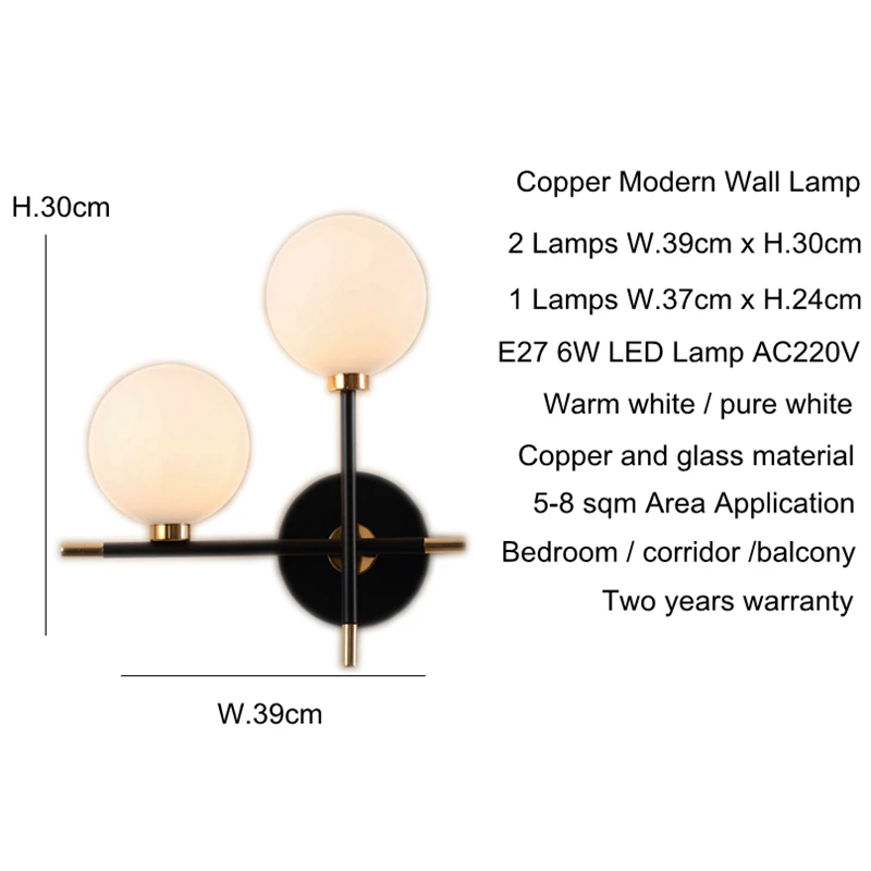 Современный светодиодный медный настенный светильник, домашний декор, настенные бра, лампы лестница, столовая, гостиная, прикроватная тумбочка, спальня, настенный светильник Fxture