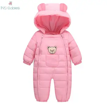 

Newborm Baby Autumn Cute Rompers Girls Long Sleeved Pink Jumpsuit Infant Windproof Costumes Baby Clothes Winter Outwear Climbing
