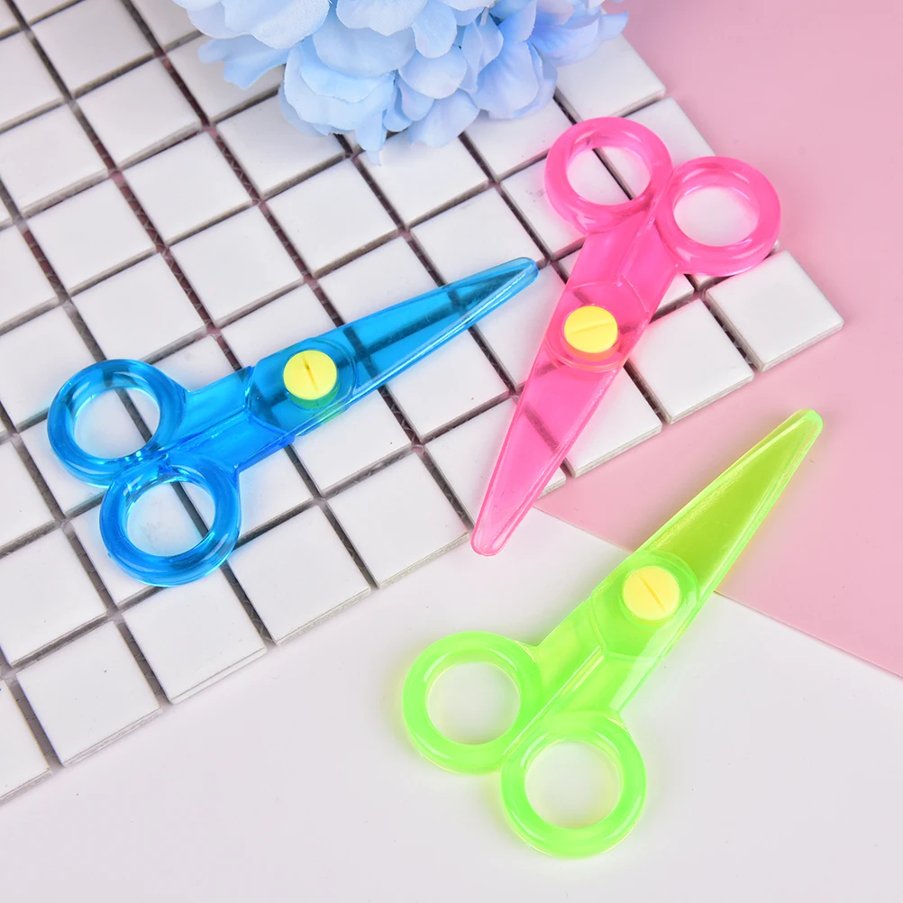 Cute Safety Plastic Scissors Hand Scissors for Students and