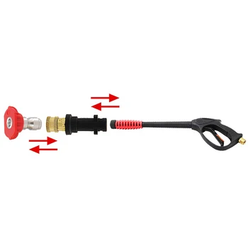 

Pressure Washer Spray Nozzles+ Adapter For Karcher K Series 1/4'' Quick Connect Undercarriage Cleaner Water Broom