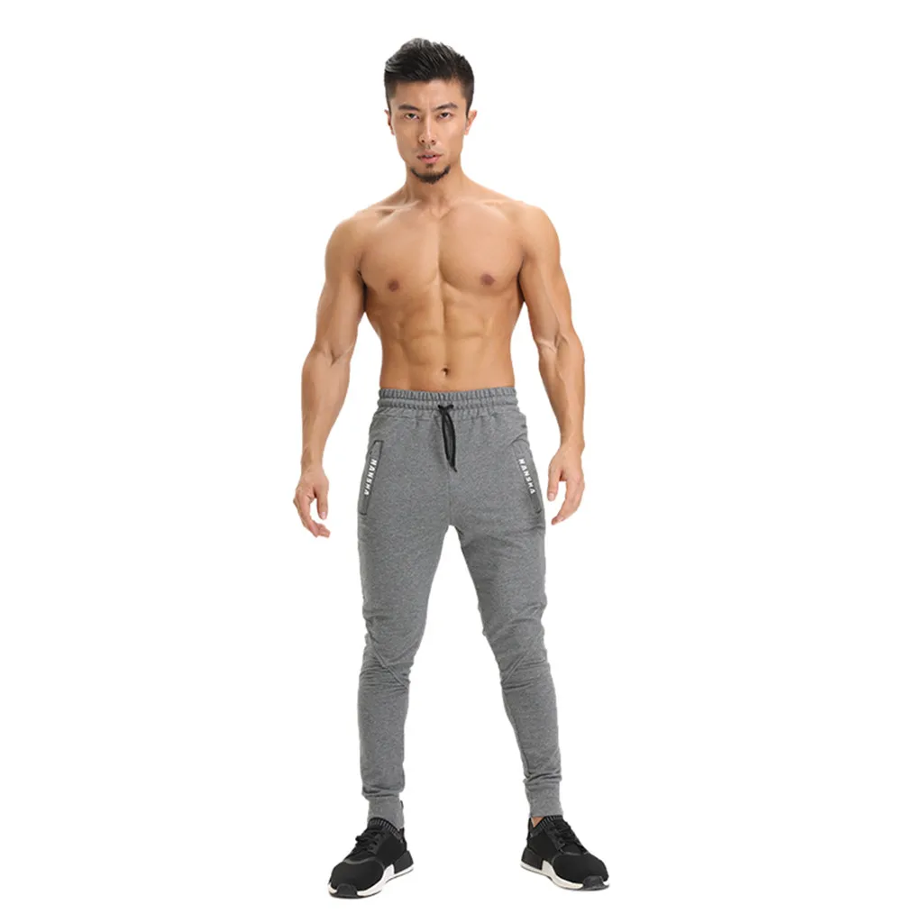 Мужские Длинные повседневные спортивные тренировочные брюки хип-хоп штаны для