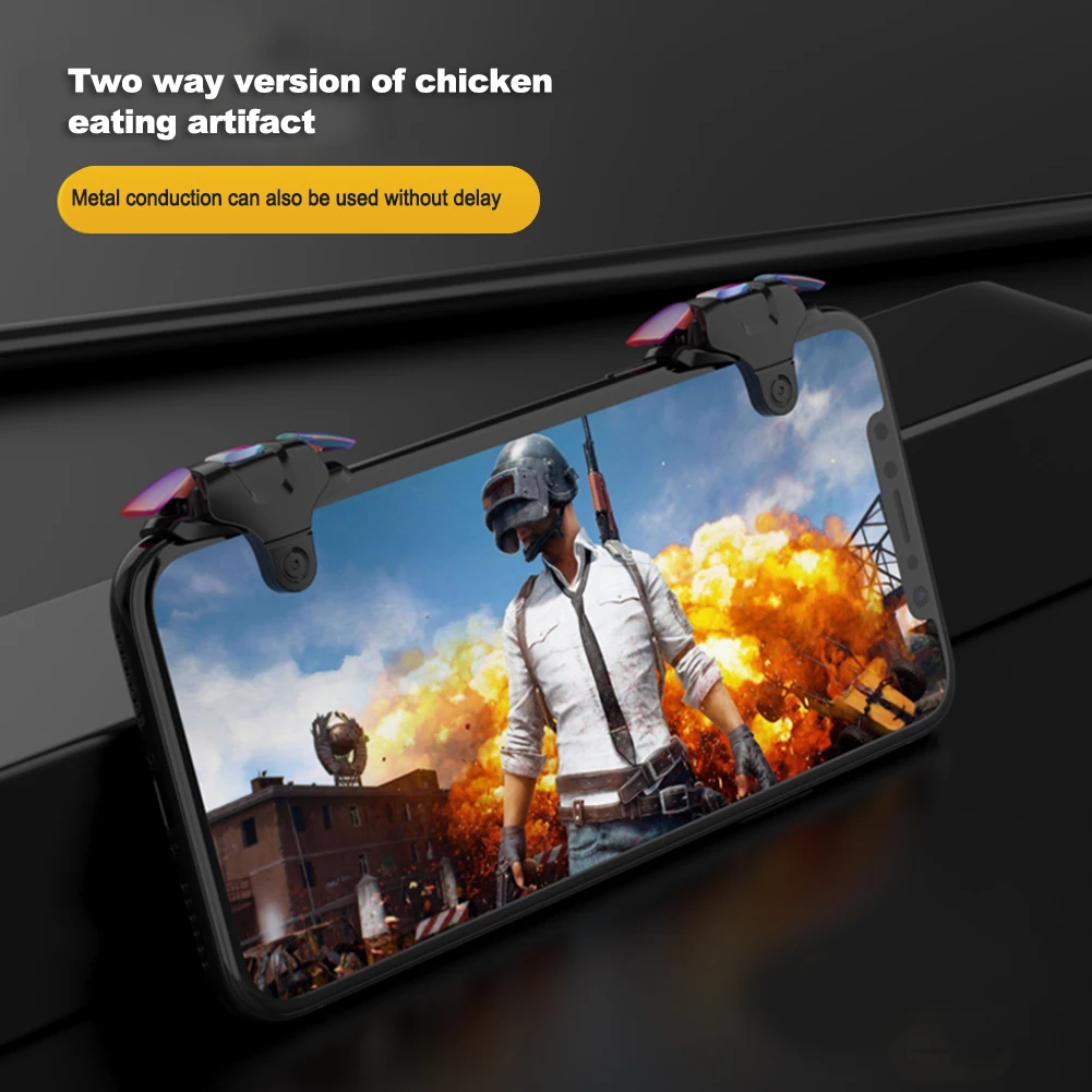 2 шт. металлический джойстик для геймпада PUBG пусковая кнопка огня аксессуары игры
