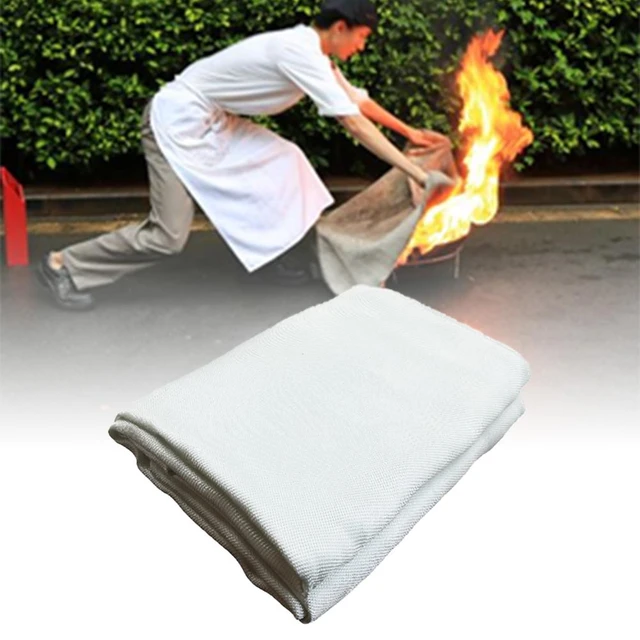 Fireproof Blanket Multi Function Fire Retardant Blanket Fireproof Blanket  For Fireplace Cream Fiberglass 100cmX100cm Security - AliExpress