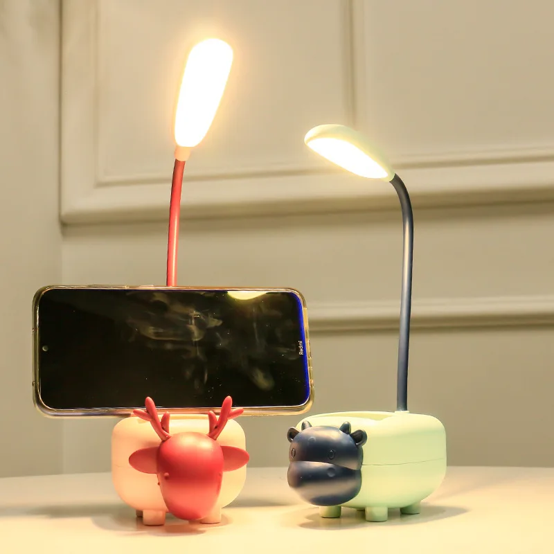 Светодиодная настольная лампа для обучения освещение хранения ручек USB-зарядка с