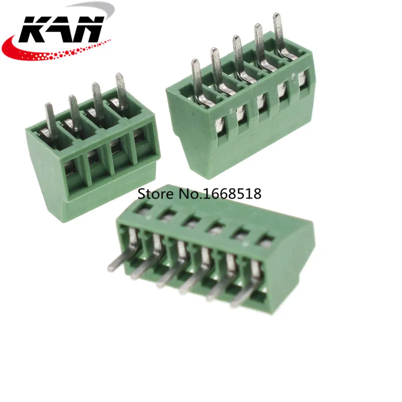 

50PCS/LOT MG128-2P/3P/4P/5P/6P Splicing, screw type PCB spacing 3.81 connector terminals, terminal Green KF128 green Copper foot