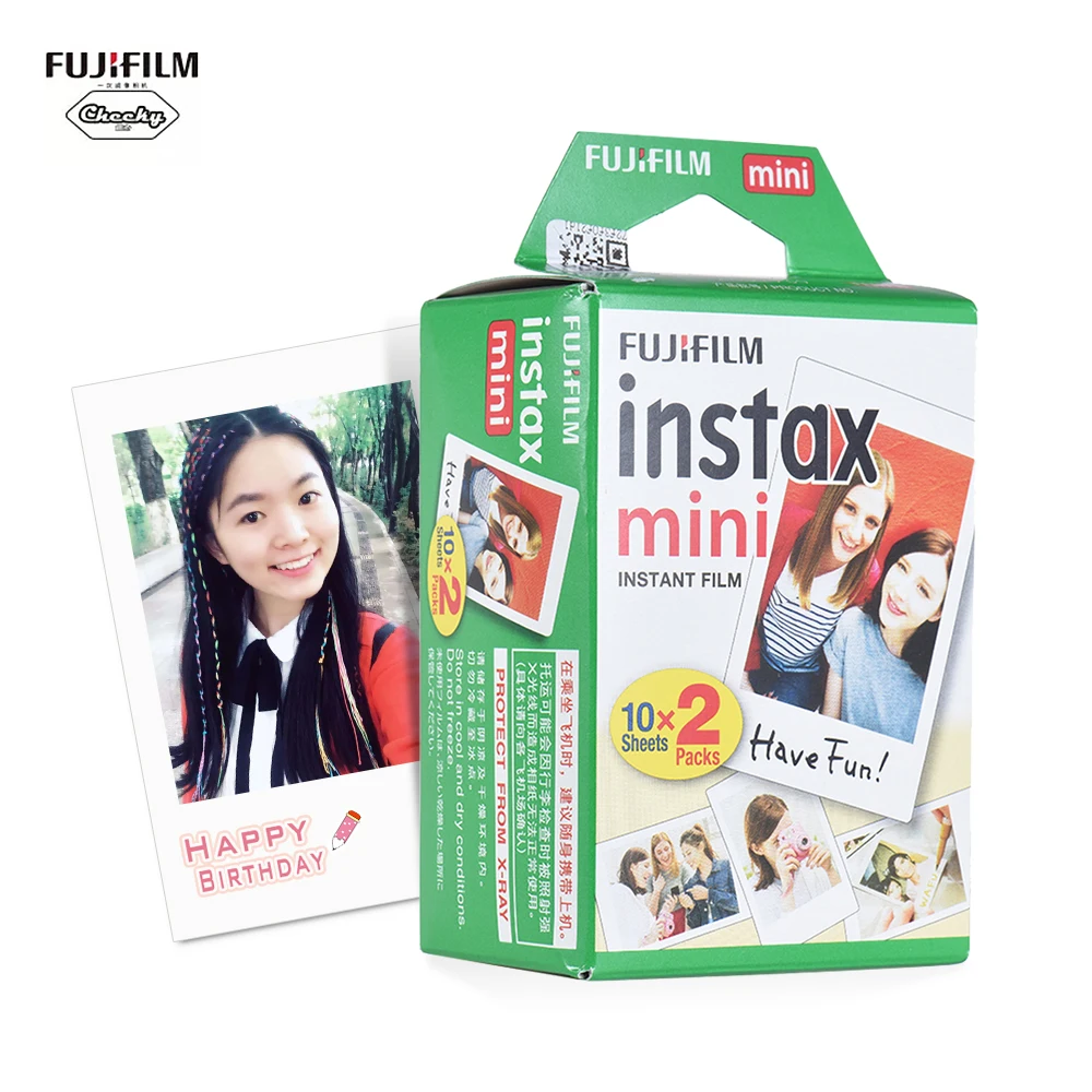 

10 Sheets Fujifilm Instax Mini White Film Photo Paper Snapshot Photo Paper for Fujifilm Instax Mini 7s/8/25/90/9 Instax Film