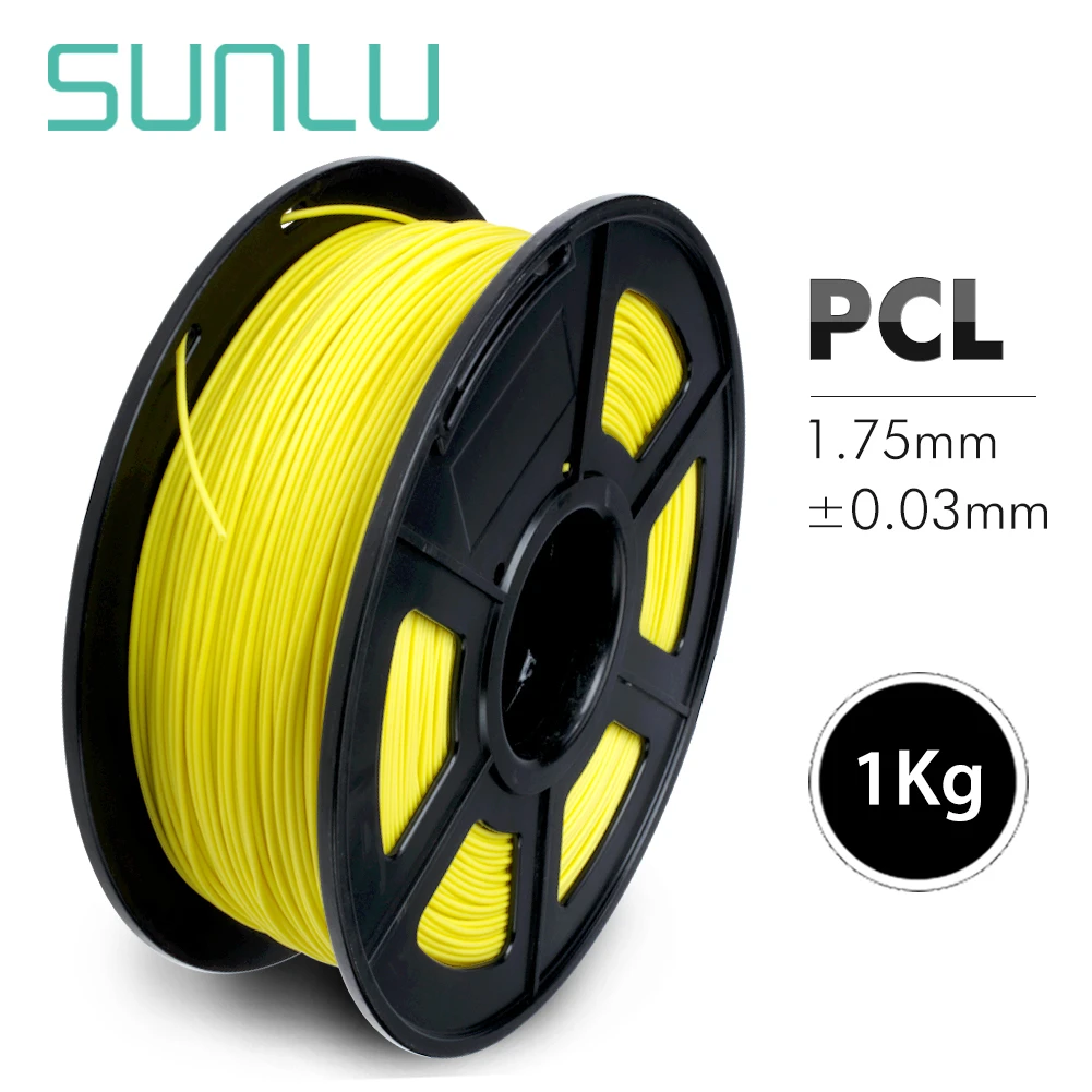 

3D Printer Filament PCL 1.75mm 2.2LBS/roll Eco-friendly Low Melting Point Material For Children Scribble Pen PCL 3D Filament
