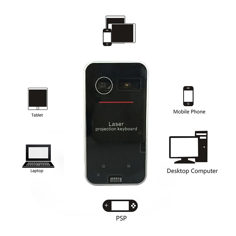 Bluetooth виртуальная клавиатура лазерная проекция портативная беспроводная для ПК