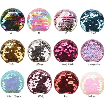 

300PCS Cute Minnie Mouse ears Girls Hair Hoop Accessories Sequin Hair Accessories No Hairclip Barrette Hairbows