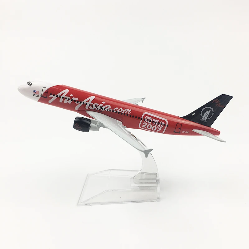 1:400 масштабная модель самолета Air Asian 2007 Airbus A320 металлическая литая самолета| |
