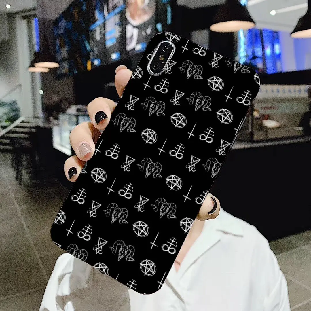 Пентаграмма 666 дьявольский сатанический чехол для Samsung Galaxy J1 J2 J3 J4 J5 J6 J7 J8 Plus 2018 Prime