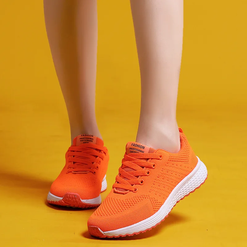 

2019 Hot Selling Athletic Shoes Fashion Casual Shoes Breathable Wear Running Shoes Fly Woven Comfortable Mesh Shoes Trend WOMEN'