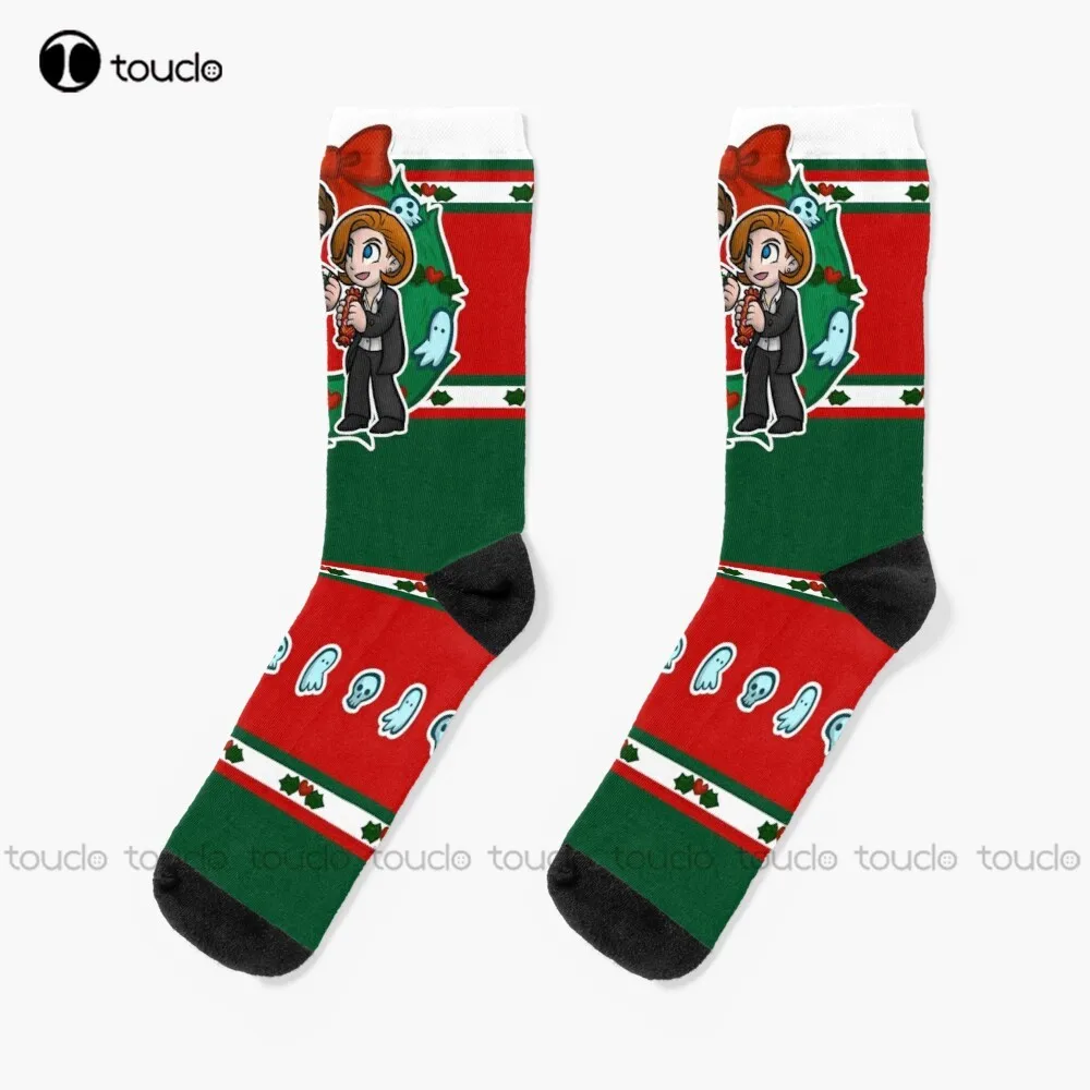 

Merry X-Mas Christmas Christmas Socks Pink Football Socks Personalized Custom Unisex Adult Teen Youth Socks 360° Digital Print