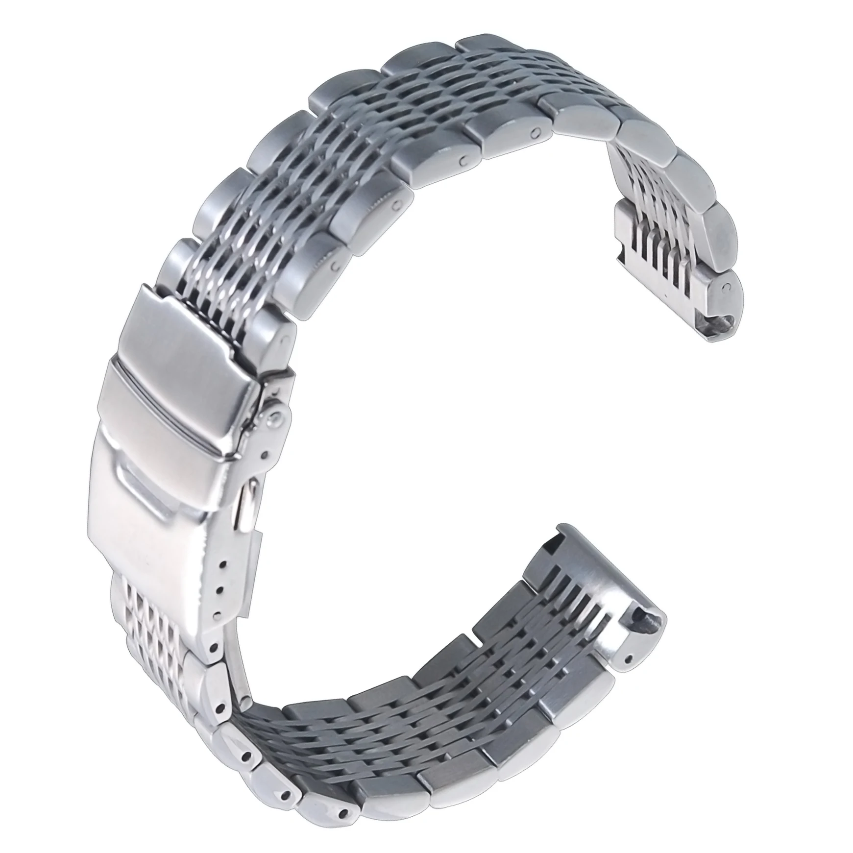 Braccialetto Orologio In Acciaio Inox Con Strass - Regolabile 18-22mm Per Uomini E Donne - Foto 6