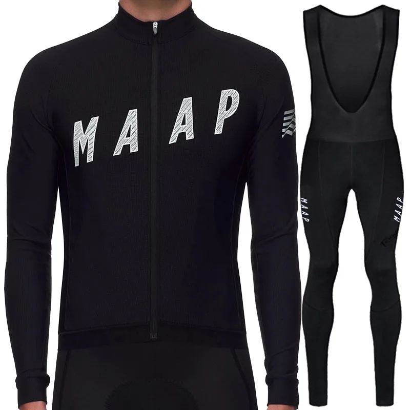 SET I Invierno roupa ciclismo RUNCHITA зимний термальный длинный рукав Велоспорт Джерси Набор велосипедная зимняя велосипедная Одежда наборы ciclismo - Цвет: SET I