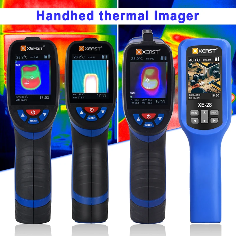 

Newest Handheld Thermal Imaging Camera image come with Ambient Humidity Temperature measurement ,with USB interface Color Screen