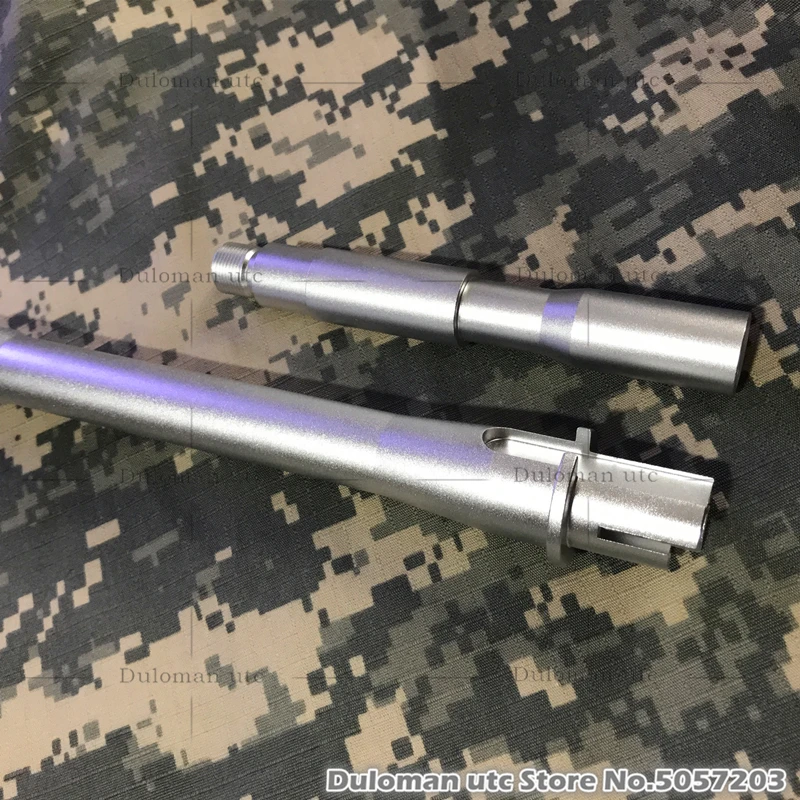 Duloman utc серебро 10," /14,5" конвертируемая Наружная трубка-удлинитель для страйкбола AEG CNC алюминиевая Наружная трубка 14 мм CCW