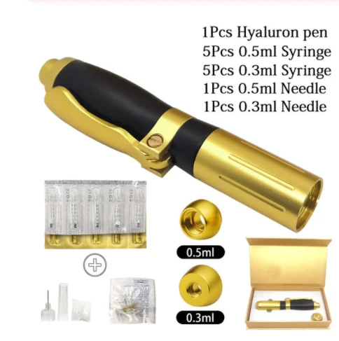 mix pen set 5 Высокая Давление Гиалуроновая кислота ручка для крем для лица против морщин и подъема наполнитель для губ Гиалуроновый пистолет распылитель ногами д ля Мужчин Ручка литьевой машины - Цвет: mix pen set 5