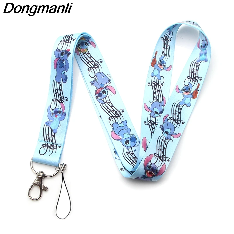 PC137 20 шт./лот пришелец милый Стич Талреп Бейдж ID Lanyards/мобильный телефон Веревка/ключ талреп