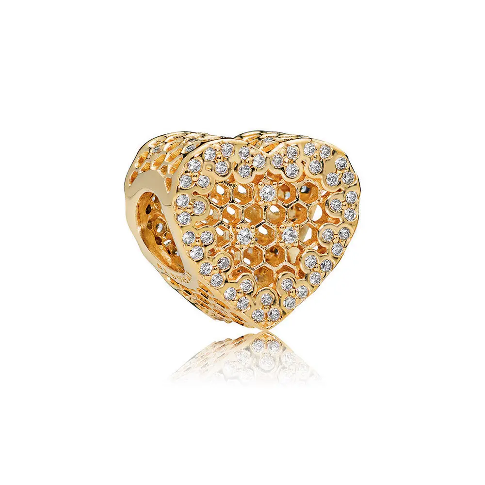 Honeycomb Lace Charm, PANDORA Shine<ALIMT >&trade;</ALIMT>