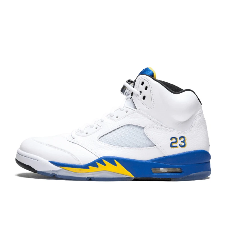 136027-189 Оригинальные Мужские дышащие баскетбольные кроссовки Air Jordan 5 в стиле ретро, новинка - Цвет: 136027-189
