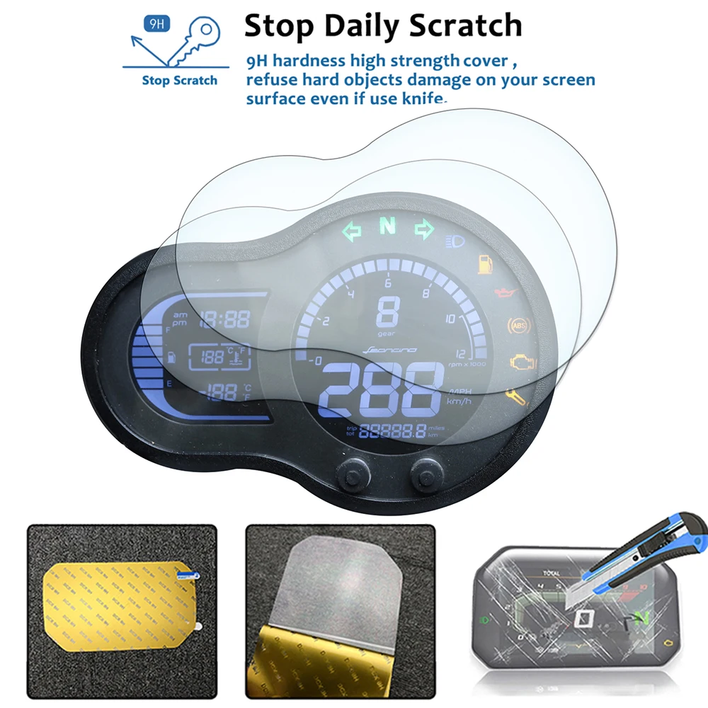 Motorcycle Screen Protector For Benelli Leoncino 500 Leoncino500 Motorcycle Accessories Cluster Scratch Protection Film Screen Protector Instrument Meter