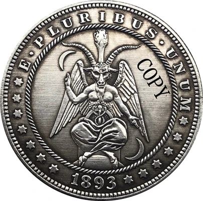 Хобо никель 1893 S сша Морган доллар Монета КОПИЯ Тип 160|Безвалютные монеты| |
