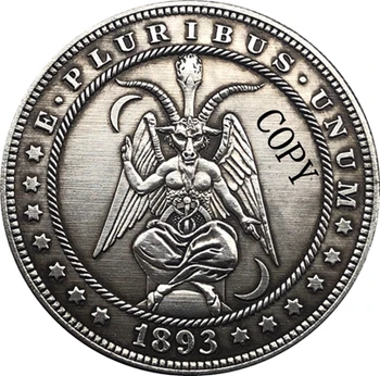 

Hobo Nickel 1893-S USA Morgan Dollar COIN COPY Type 160