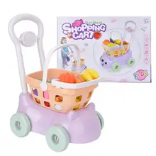 35 шт./лот, игрушечная тележка для супермаркета, игрушка на колесиках для детей, развивающая игрушка для кухни