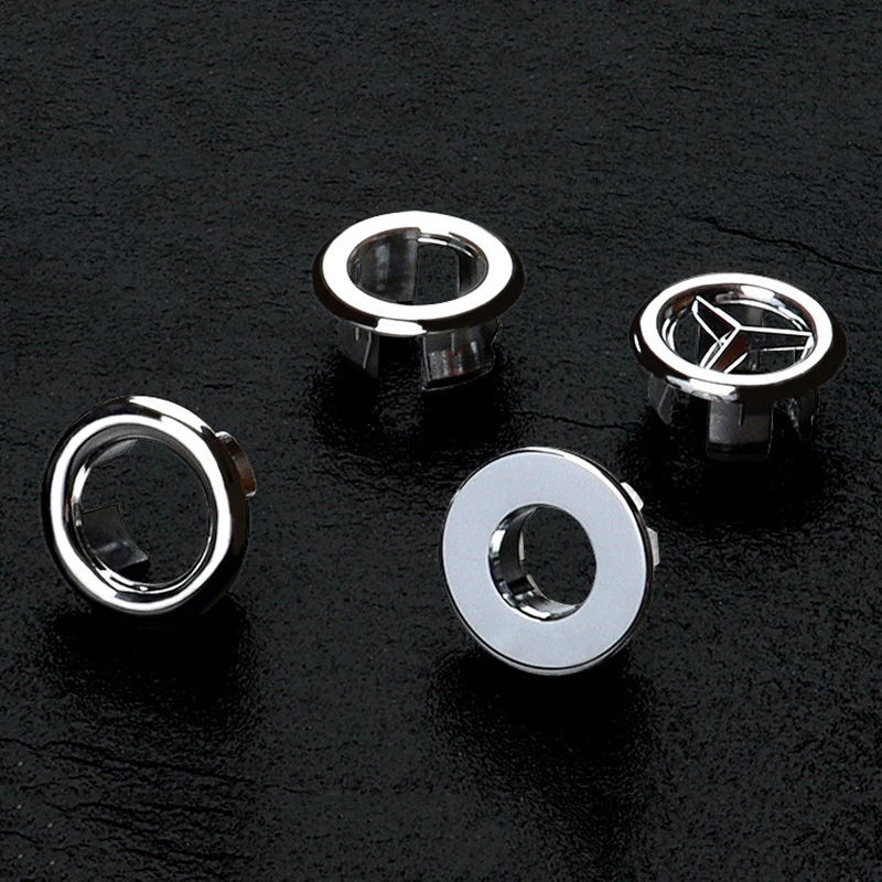 Sink Overflow Cover Bathtub Sink Ring Plastic Silver Plated Decoration Bathroom Ceramic Basin Overflow