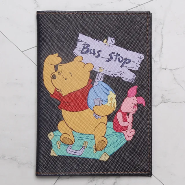 Disney Fashion PU Passport Cover Frozen 2 Elsa Mickey Winnie Cartoon Print Girls Boys ID Card Holder Travel Ticket Passport Case DS-09