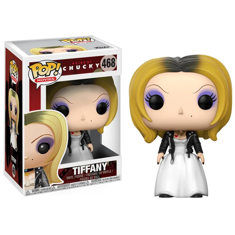 with box 468 FUNKO POP Новое поступление Чаки Billy Tiffany Chapter One фигурка Коллекционная модель игрушки для Хэллоуина рождественские подарки - Цвет: with box 468