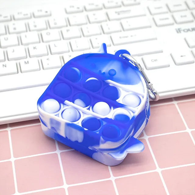 New Popit Mini Money Wallet Fingertip Toys Push Bubble Popite Pendant Bag Hot Sale Adult Decompression Toys Children Anti-Stress New 05