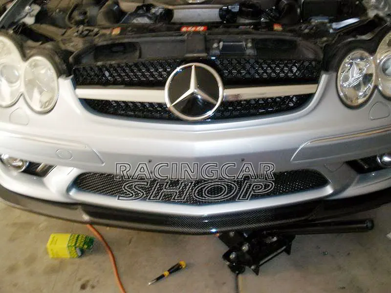 REAL CARBON FIBER FRONT LIP SPOILER for MERCEDES BENZ W209 CLK CLK500 CLK550 CLK55 AMG front BUMPER 2006UP