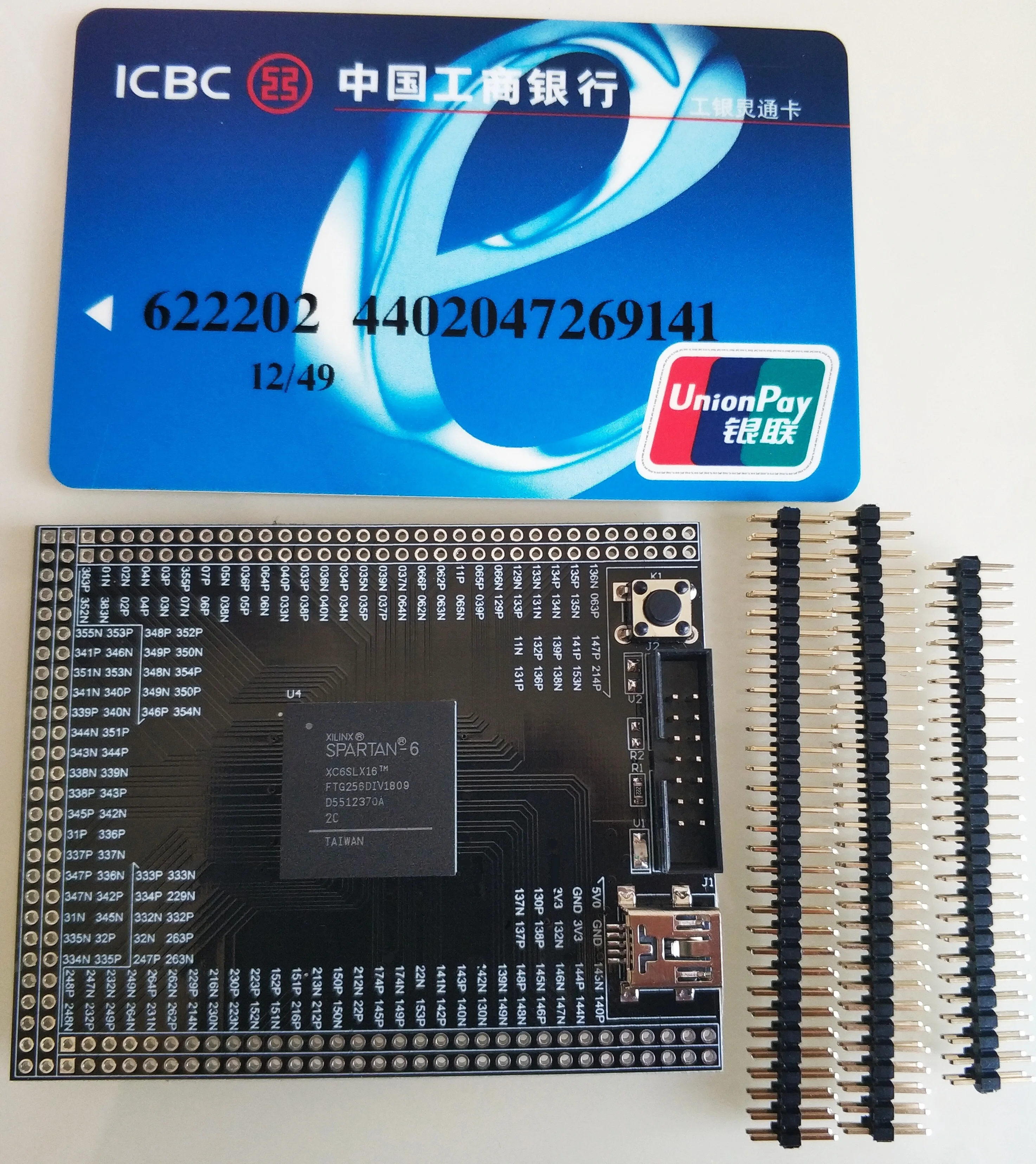 Макетная плата FPGA Spartan6 XC6SLX16 XC6SLX25 минимальная системная плата|Детали и аксессуары