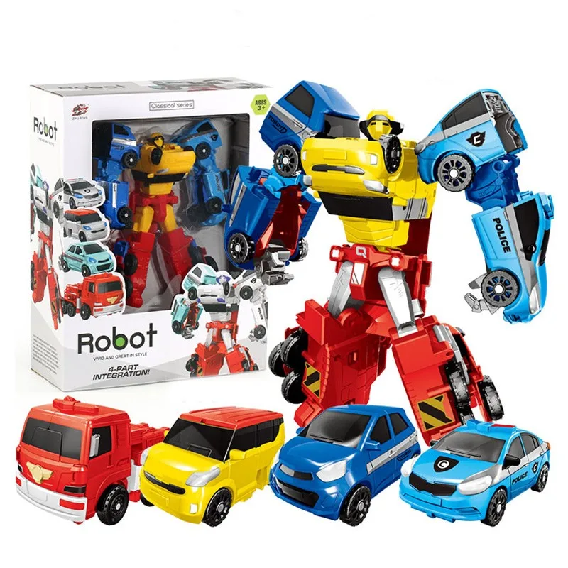 

Tobot 4/3 In 1 Transformation Cars Tobot Robot Action Figure Toys Cartoon Character Merge Deformation Robot Model Toys No Box
