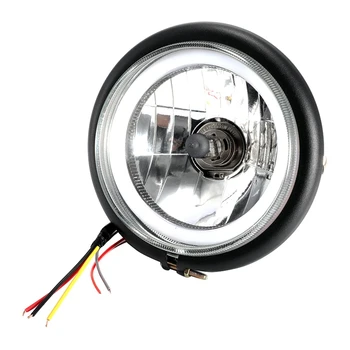 

DHBH-Motorcycle Headlights for Retro Prince Cruise Cars 6-Inch Circular Universal LED Headlight