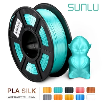 

pla silk filament 1.75mm 1kg Blue Green color 1kg 2.2 lbs 1.75mm per roll 3D Printer Filament DIY for printing