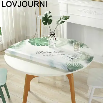 

For Wedding Tafel Kleed Obrus Kuchenny Tovaglie Cover Redonda Round Toalha De Mesa Nappe Tablecloth Manteles PVC Table Cloth