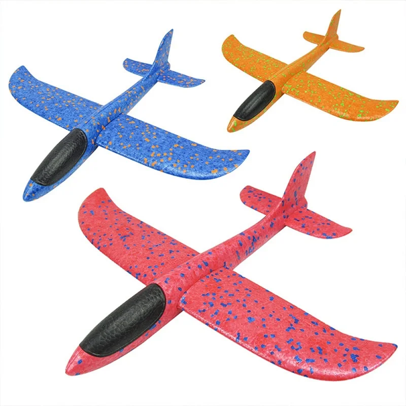 3 шт. DIY ручной бросок Летающий планер игрушки-самолеты для детей EPP пена модель аэроплана вечерние наполнители Летающий планер самолет игрушки игры - Цвет: red blue orange