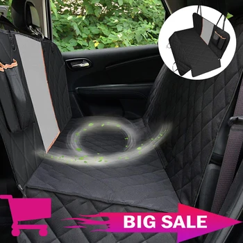 

Dog Car Seat Cover View Mesh Waterproof Pet Carrier Car Rear Back Seat Mat Hammock Cushion Protector With Zipper And Pockets